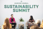 Chris Marshall, director of transparency and accountability in discussion with Sourcing Journal sourcing and labor editor Jasmin Malik Chua. Credit Katie Jones